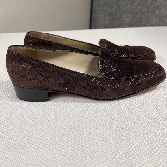 Salvatore Ferragamo Suede Square Toe Pumps‎ Brown Women’s Size 8B - Picture 4 of 12